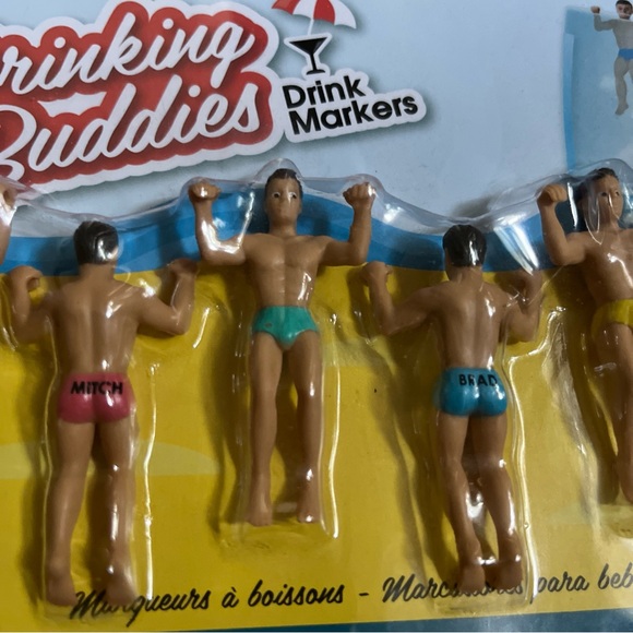 NEW Drinking Buddies Drink Markets Chad the drinking buddy novelty - Picture 3 of 4